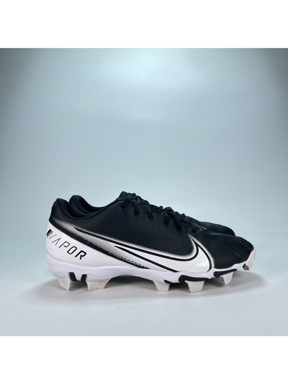 Nike Vapor Edge Shark Black White Football Cleats CD0074-001 Men's Size 10.5